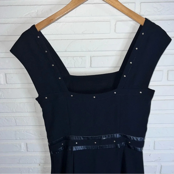 Liu Jo Black Embellished Flowy Skater Mini Dress, Women’s Italian Size 40 - Picture 6 of 10